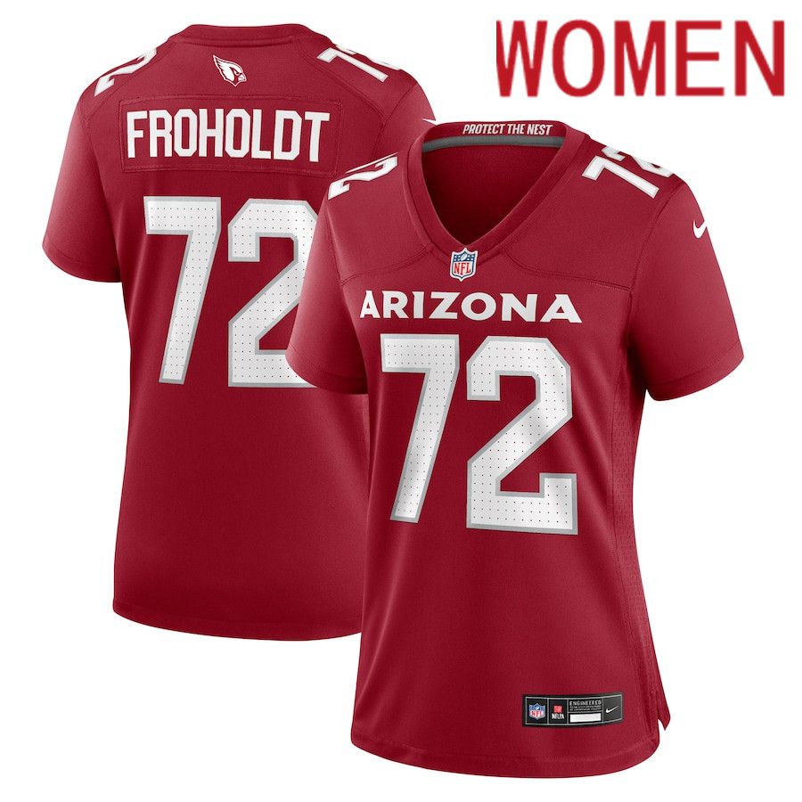 Women Arizona Cardinals #72 Hjalte Froholdt Nike Cardinal Nike All Player NFL Jersey->women nfl jersey->Women Jersey